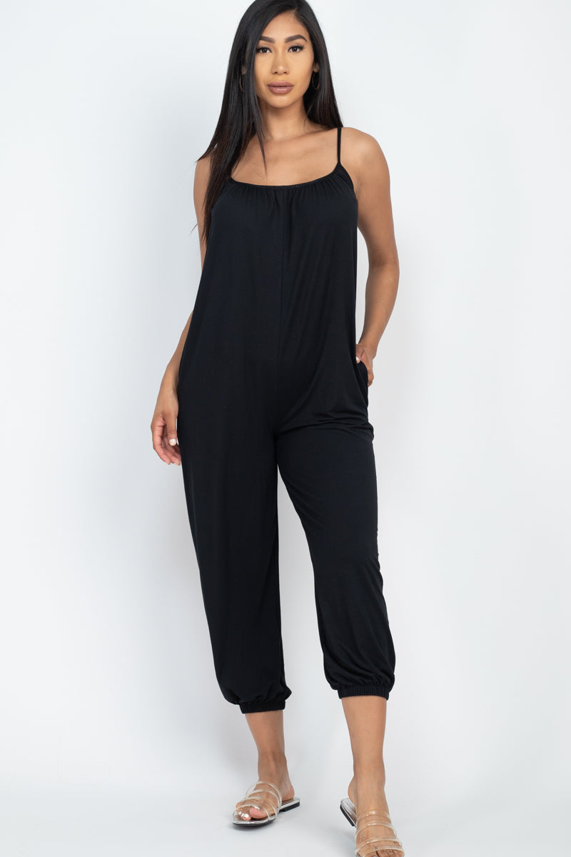 Sleeveless Jogger Jumpsuit