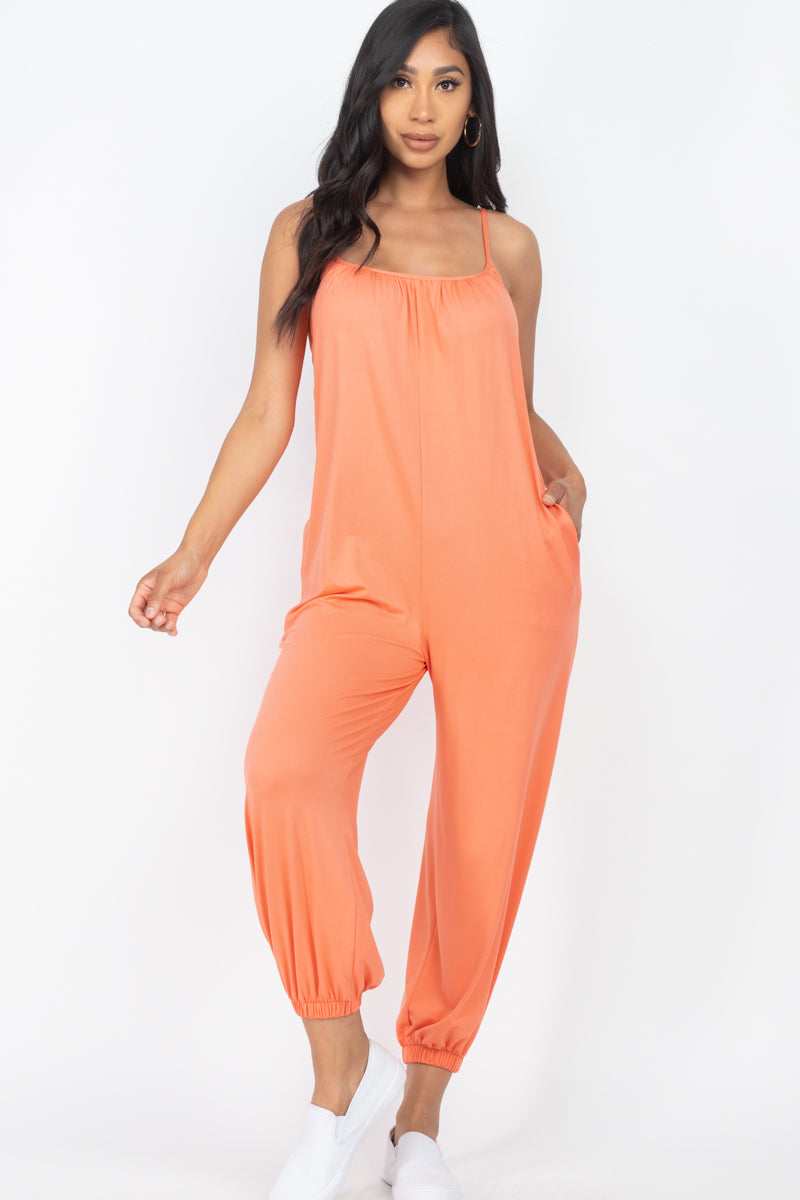 Sleeveless Jogger Jumpsuit